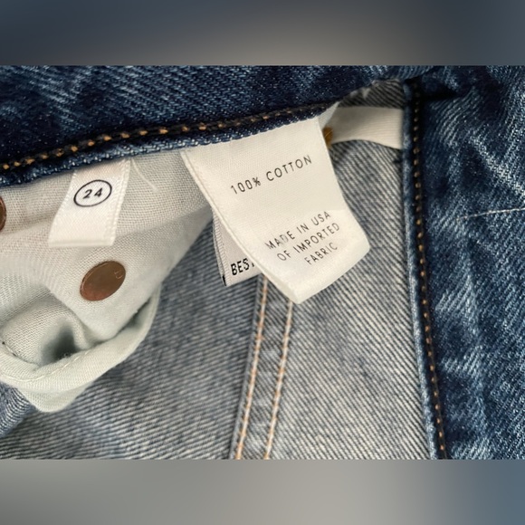 GRLFRND revolve straight leg denim karolina 100% cotton jeans, size 24 - Picture 9 of 9